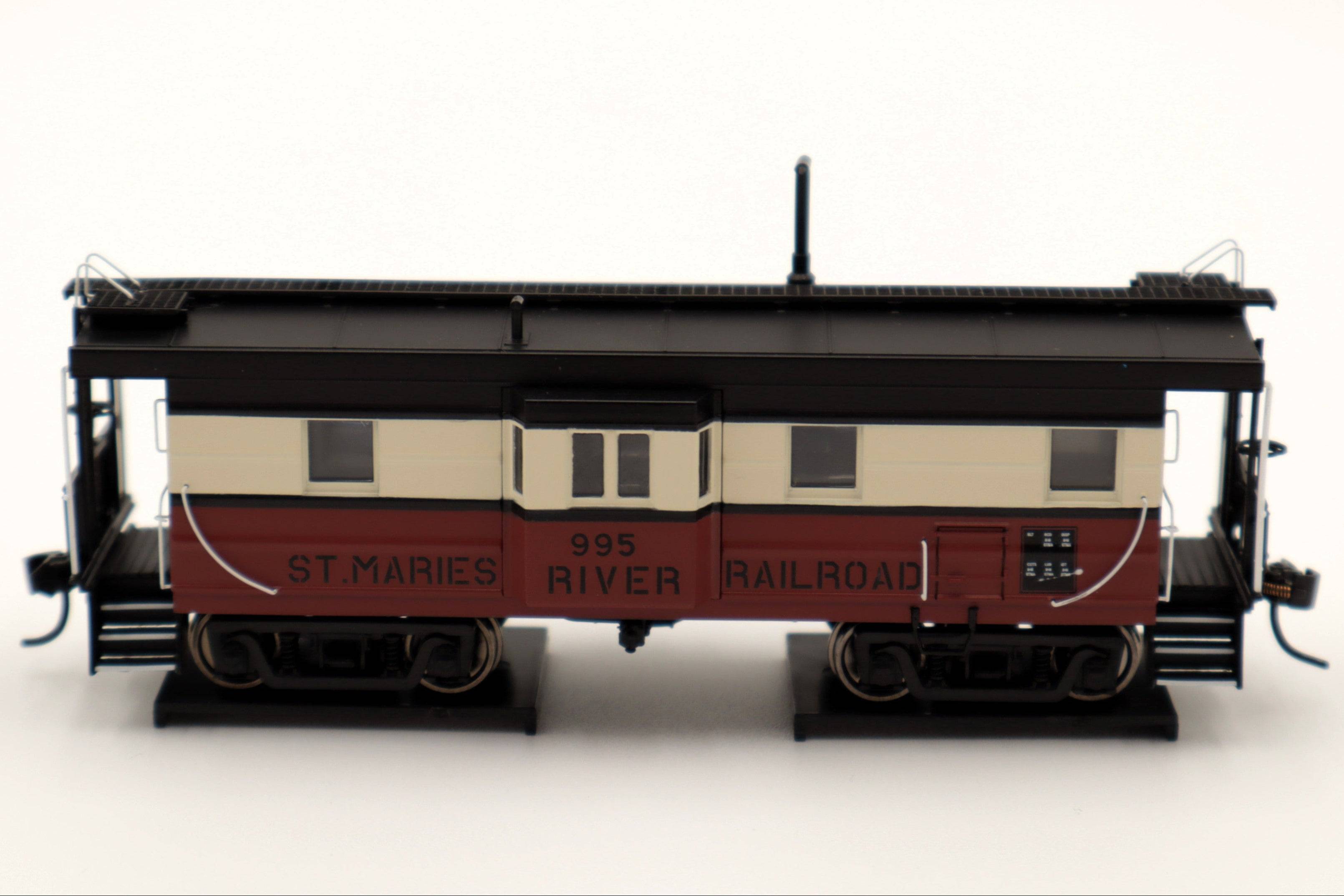 Walthers HO 920-103660 - Proto -  Rib Sided Caboose "St. Marie's River Railroad" #995 (Red, White, Black; Includes Oil Stove)