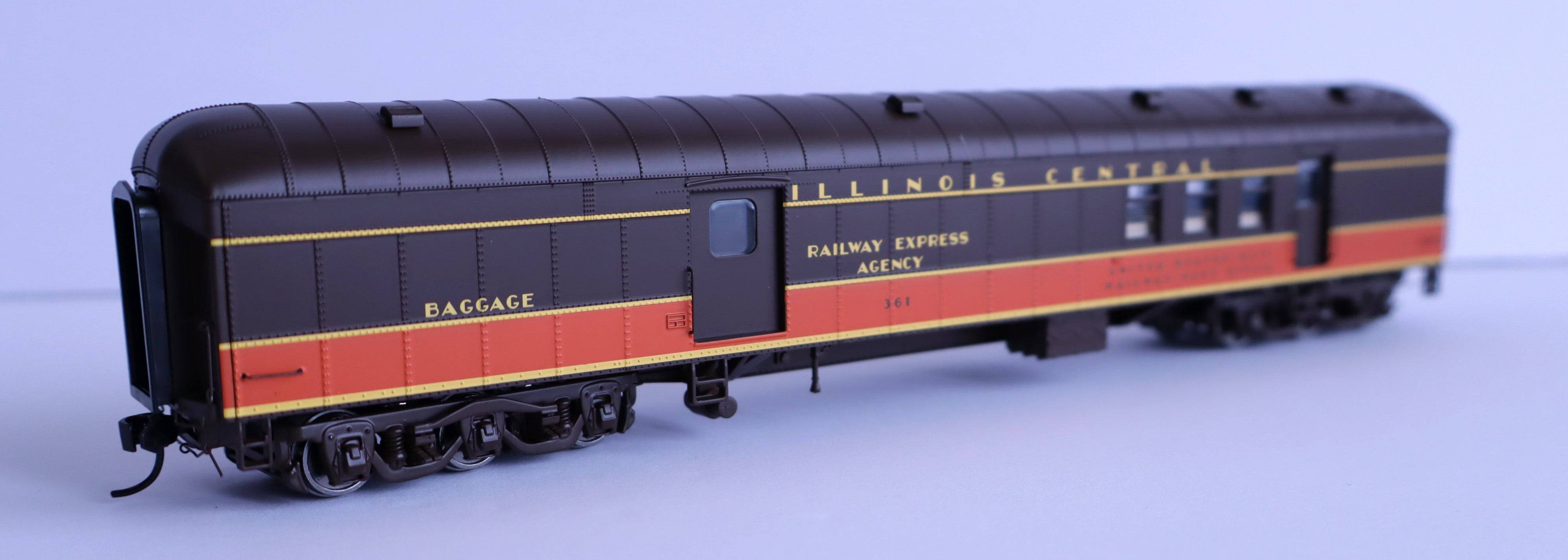 Walthers HO 920-17418 - Proto - 70' Heavyweight RPO Baggage Car "Illinois Central" #361