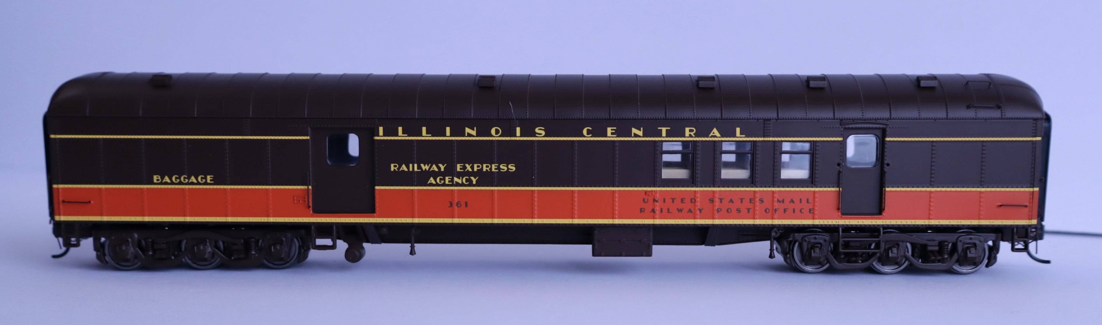 Walthers HO 920-17419 - Proto - 70' Heavyweight RPO Baggage Car "Illinois Central" #372