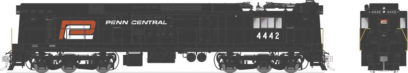 Rapido Trains HO 52512 - E44a Electric Engine "Penn Central" #4442