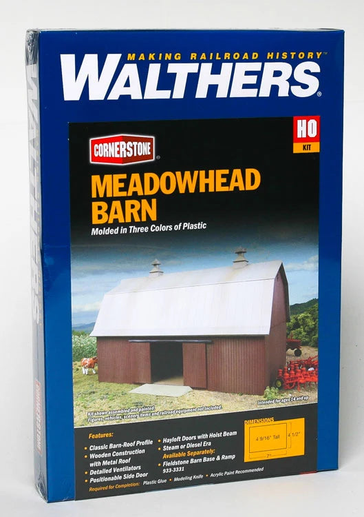 Walthers HO 933-3330 - Cornerstone - Meadowhead Barn Building Kit