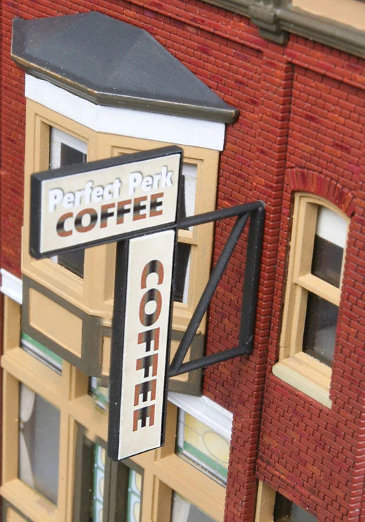 Walthers HO 933-3468 - Cornerstone - Perfect Perk Cafe Building Kit