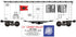 Ready Made Trains RMT-96438 - 40" PS-1 Boxcar "Lehigh Valley" (White)