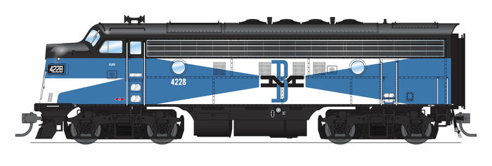 Broadway Limited Imports HO 9656 - EMD F3A Diesel Locomotive "Boston & Maine" #4228A (McGinnis, blue, white, black) w/DCC/Paragon4Sound