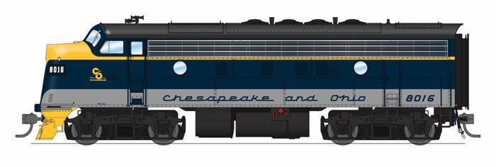 Broadway Limited Imports HO 9660 - EMD F3A Diesel Locomotive "South Branch Valley Chesapeake & Ohio" #8016 (restored Scheme, blue, gray) w/DCC/Paragon4Sound