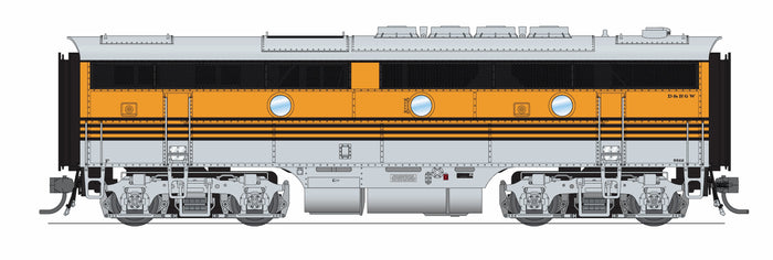 Broadway Limited Imports HO 9671 - EMD F3B Diesel Locomotive "Denver & Rio Grande Western" #5523 (Prospector Scheme, Aspen Gold, silver) DC/Stealth