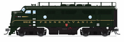 Broadway Limited Imports HO 9673 - EMD F3A/B Diesel Locomotive Set "Pennsylvania" #9510A, 9510B (Single Stripe, Brunswick Green) DC/Stealth