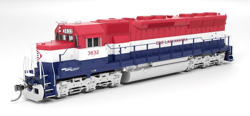 Broadway Limited Imports HO 9800 - EMD SD45 Diesel Locomotive "Erie Lackawanna" #3632 w/ DCC/Sound (Bicentennial)