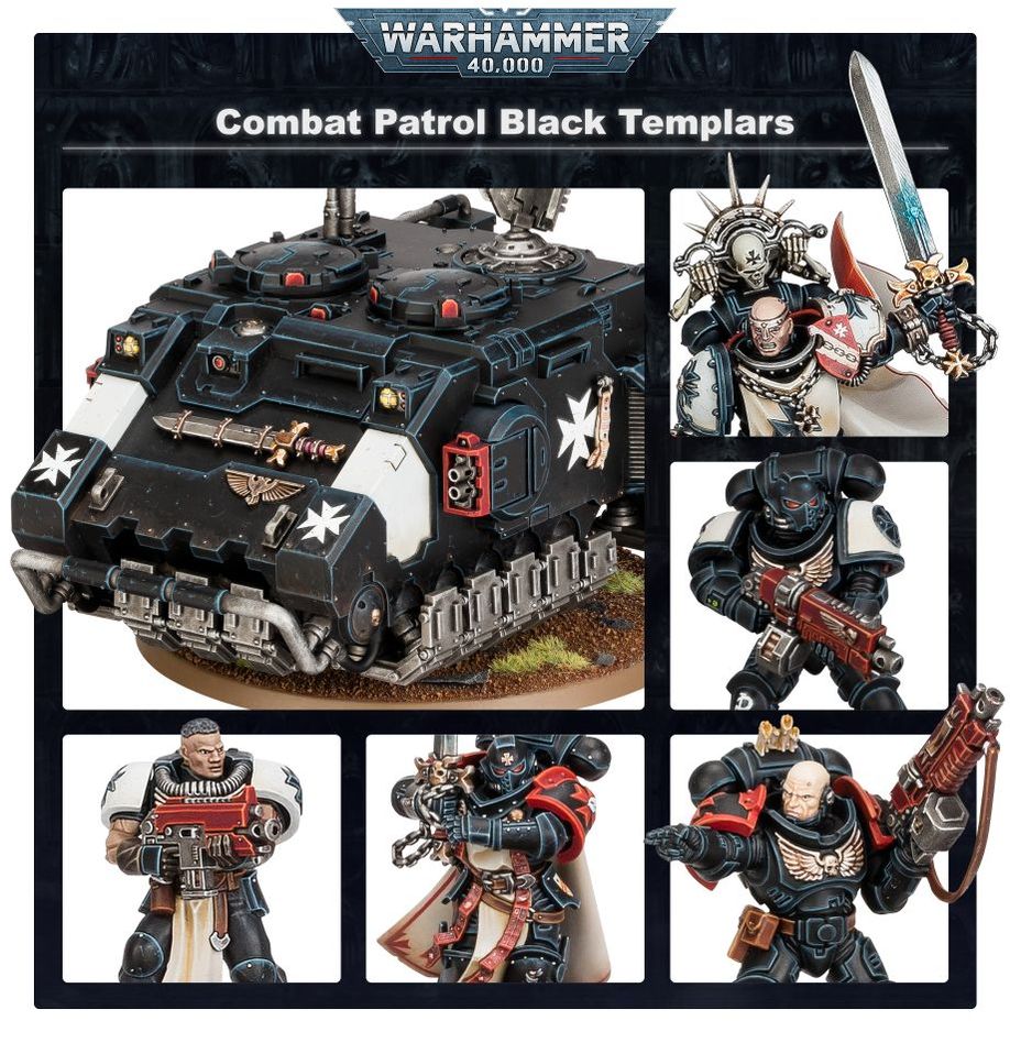 Games Workshop 55-50 - Warhammer 40,000 - Black Templars: Combat Patrol