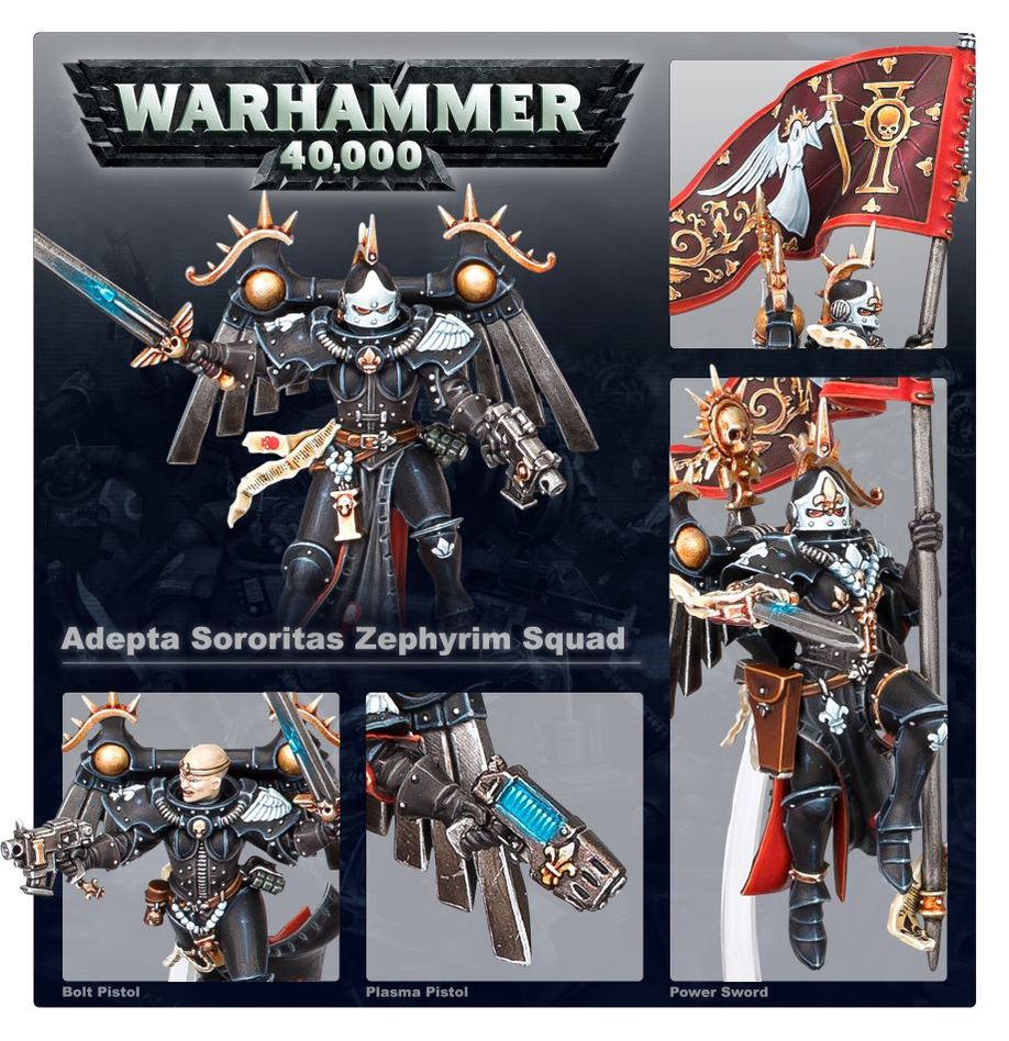 Games Workshop 52-27 - Warhammer 40,000 - Adepta Sororitas: Seraphim Squad