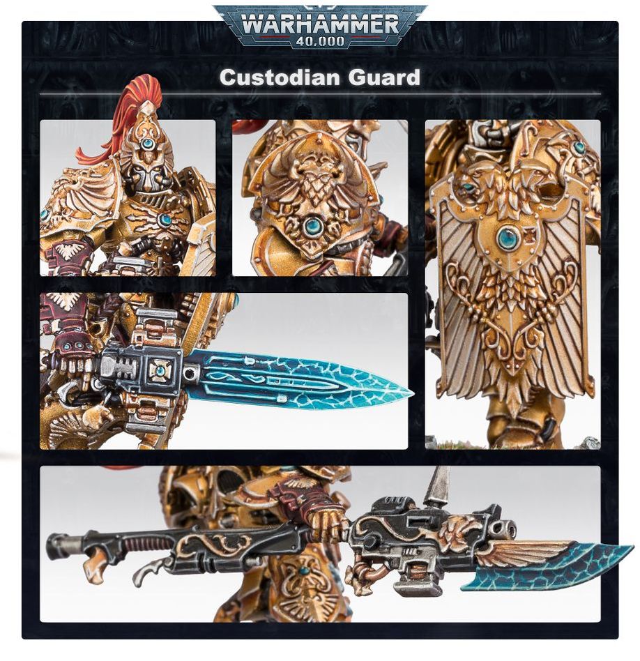 Games Workshop 01-07 - Warhammer 40,000: Adeptus Custodes: Custodian Guard Squad