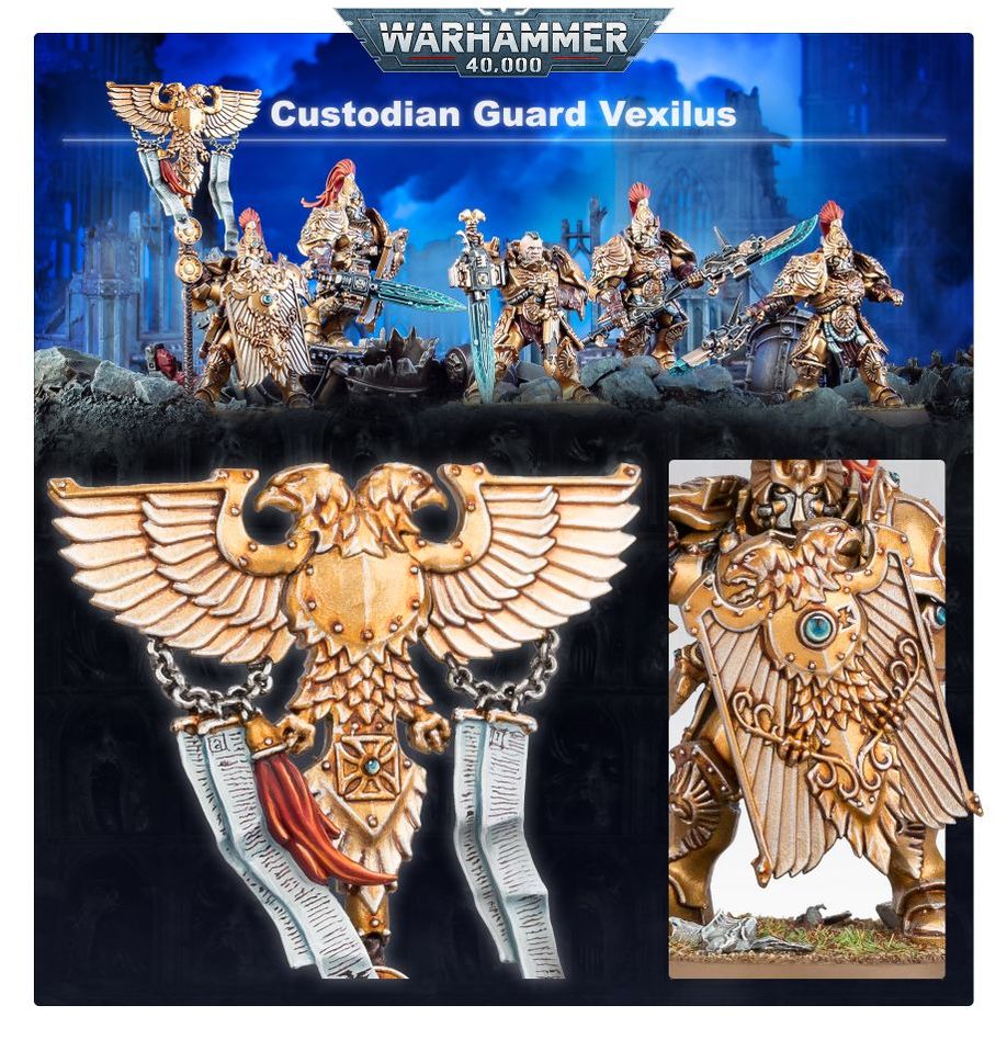 Games Workshop 01-07 - Warhammer 40,000: Adeptus Custodes: Custodian Guard Squad