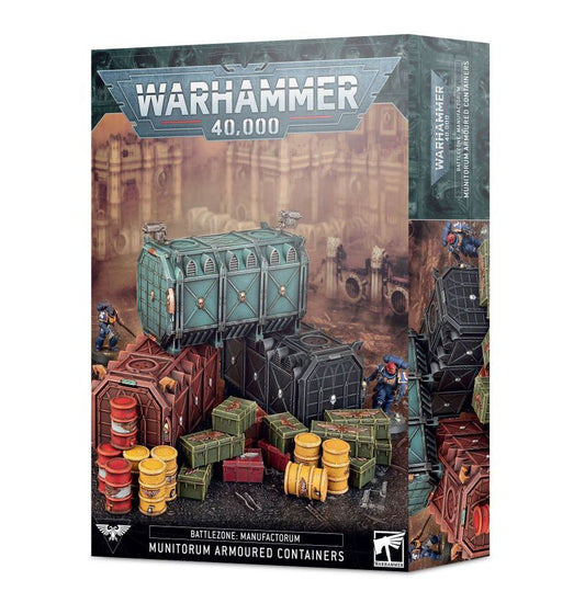 Games Workshop 64-98 - Warhammer 40,000 - Battlezone Manufactorum: Munitorum Armoured Containers - MrMuffin'sTrains