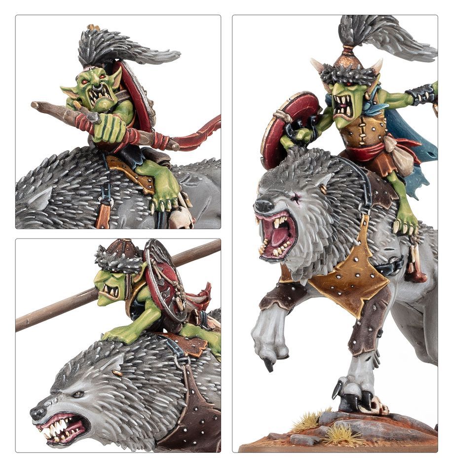 Games Workshop 70-894 - Age of Sigmar - Gloomspite Gitz: Snarlpack Huntaz Spearhead