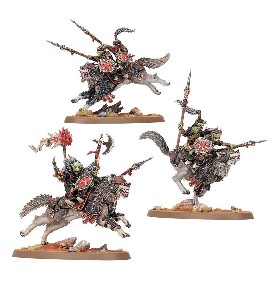 Games Workshop 70-894 - Age of Sigmar - Gloomspite Gitz: Snarlpack Huntaz Spearhead