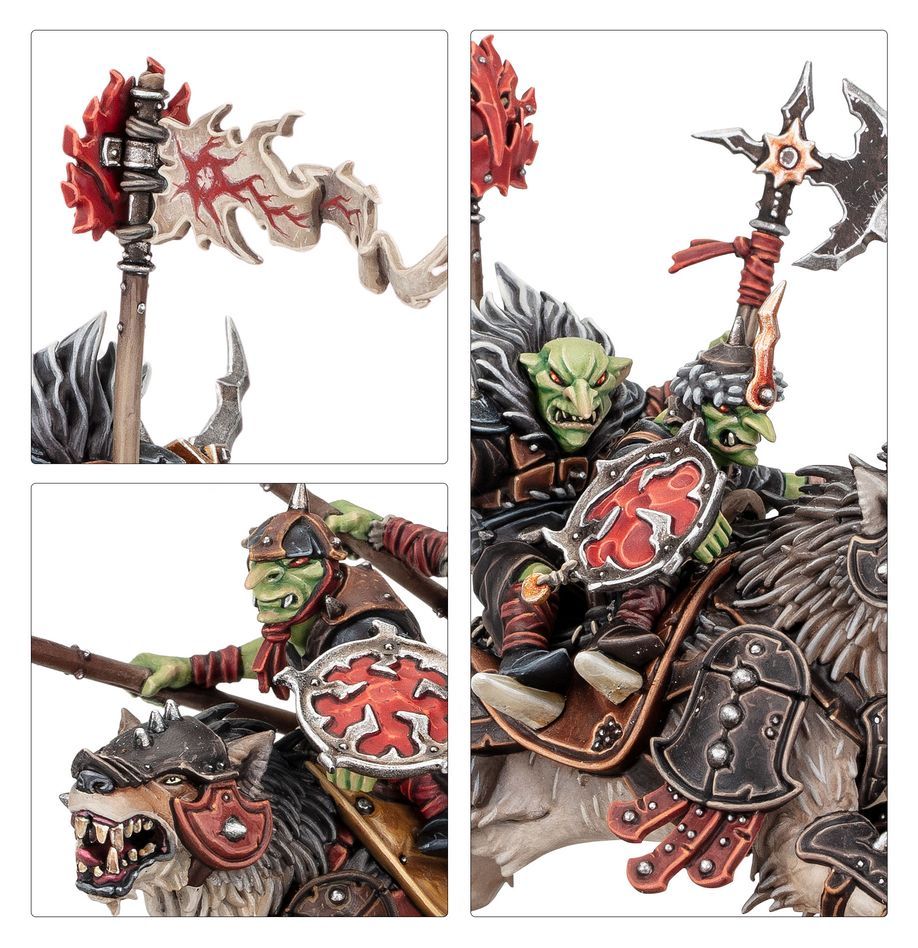 Games Workshop 70-894 - Age of Sigmar - Gloomspite Gitz: Snarlpack Huntaz Spearhead