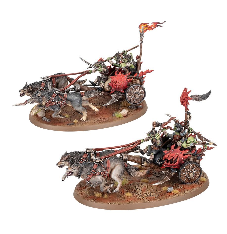 Games Workshop 70-894 - Age of Sigmar - Gloomspite Gitz: Snarlpack Huntaz Spearhead