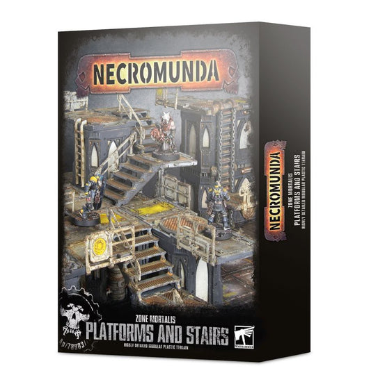 Games Workshop 300-49 - Necromunda - Zone Mortalis: Platforms & Stairs - MrMuffin'sTrains