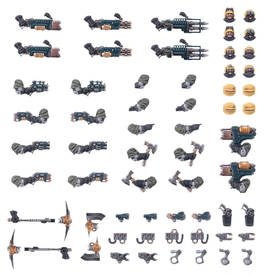 Games Workshop 301-53 - Necromunda - Ironhead Squat Prospectors Weapons and Upgrades