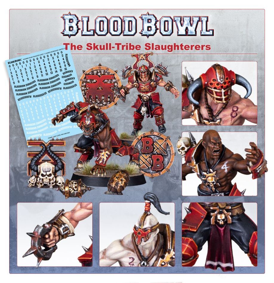 Games Workshop 202-19 - Blood Bowl: Khorne Team - Skull-Tribe Slaughteres