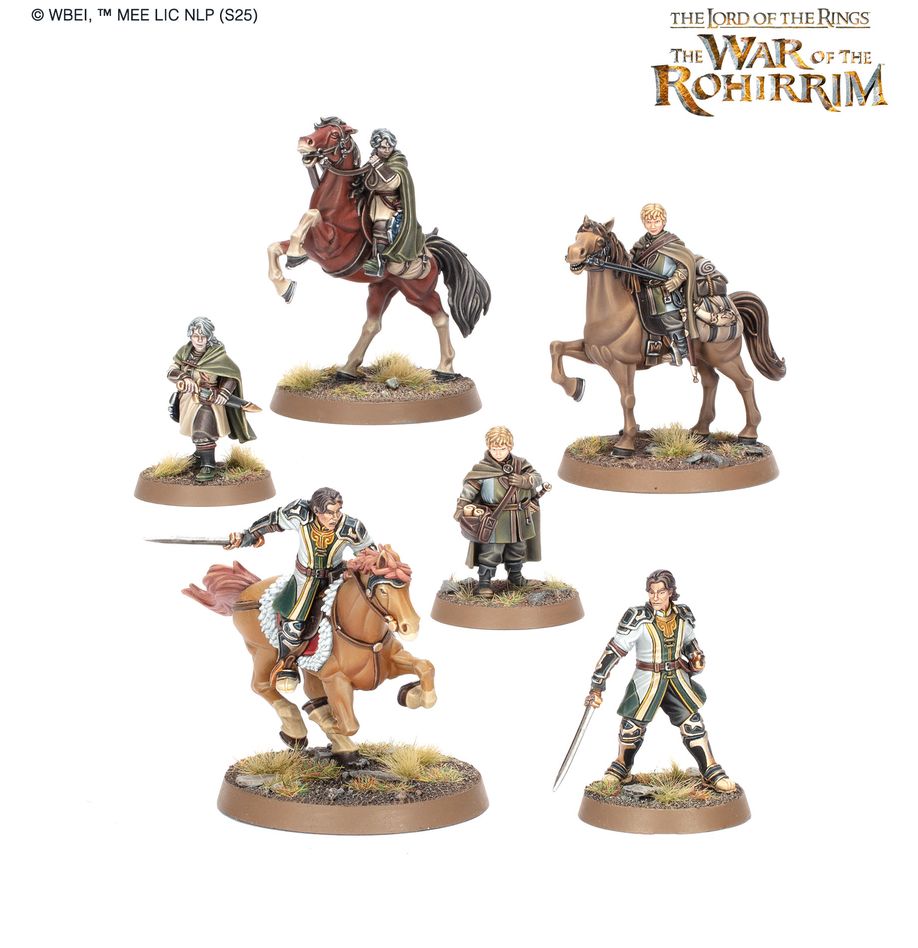 Games Workshop 30-99 - Middle-Earth Strategy Battle Game - Fréaleáf Hildeson, Olwyn, & Lief, Hereos of Rohan