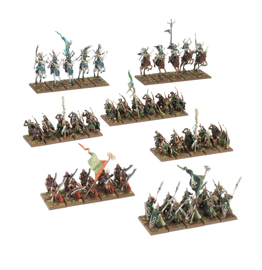 Games Workshop 13-109 - Warhammer: The Old World - Wood Elf Realms: Battalion