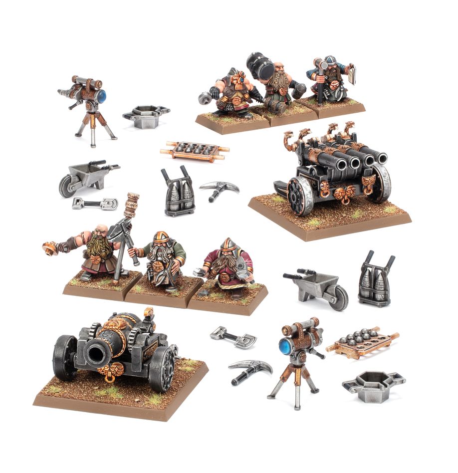 Games Workshop 10-14 - The Old World: Dwarfen Mountain Holds: Dwarf Cannon & Organ Gun