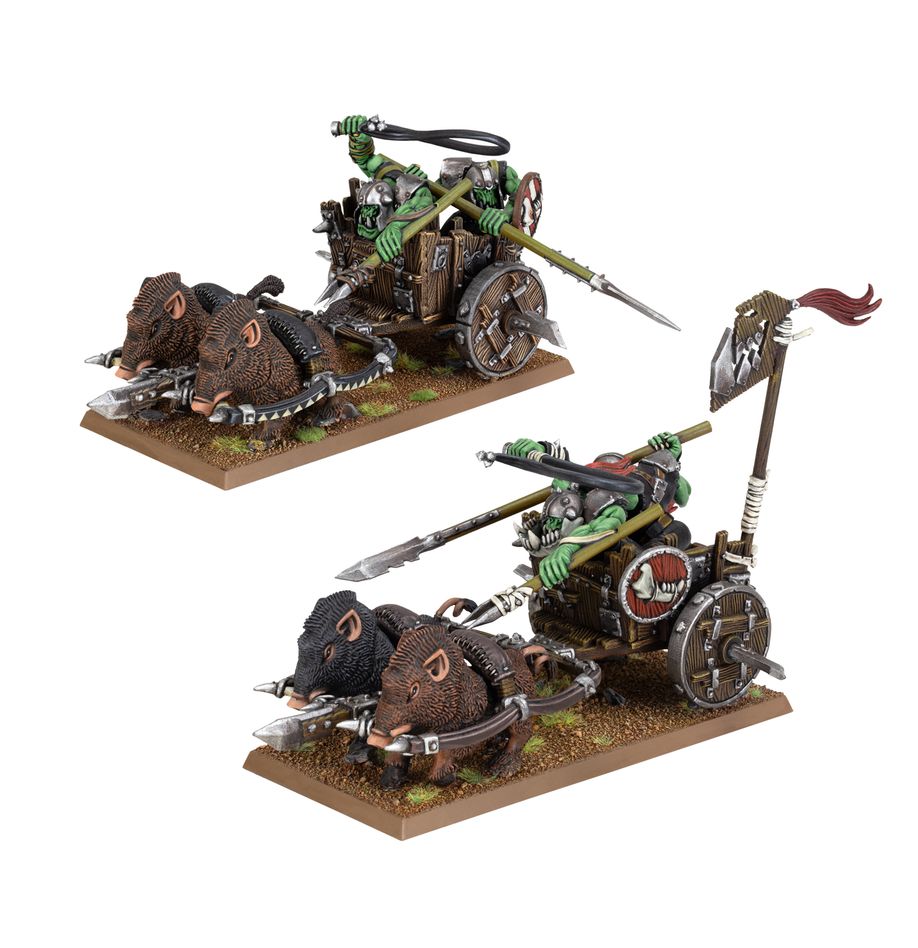 Games Workshop 09-07 - Warhammer: The Old World - Orc & Goblin Tribes: Orc Boar Chariots