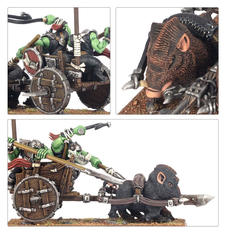 Games Workshop 09-07 - Warhammer: The Old World - Orc & Goblin Tribes: Orc Boar Chariots