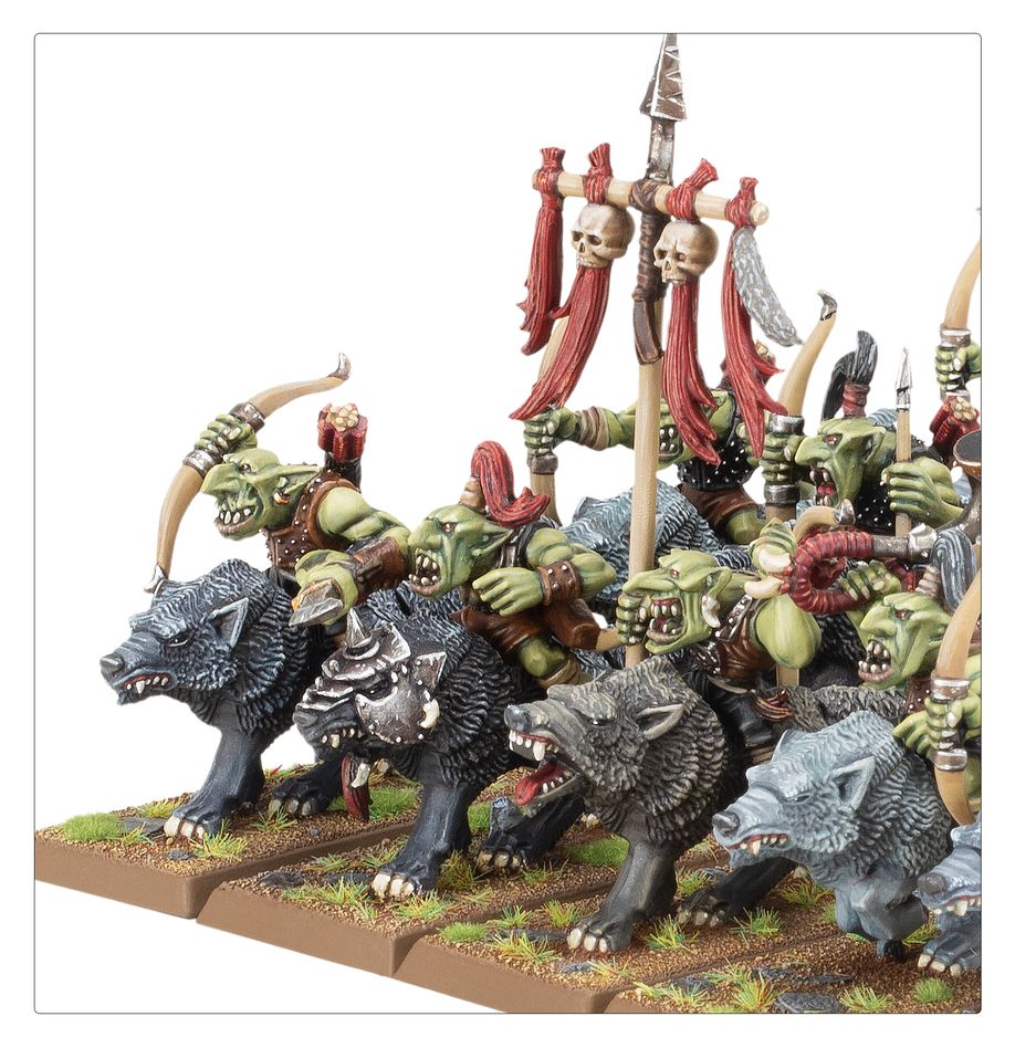 Games Workshop 09-09 - Warhammer: The Old World - Orc & Goblin Tribes: Goblin Wolf Rider Mob