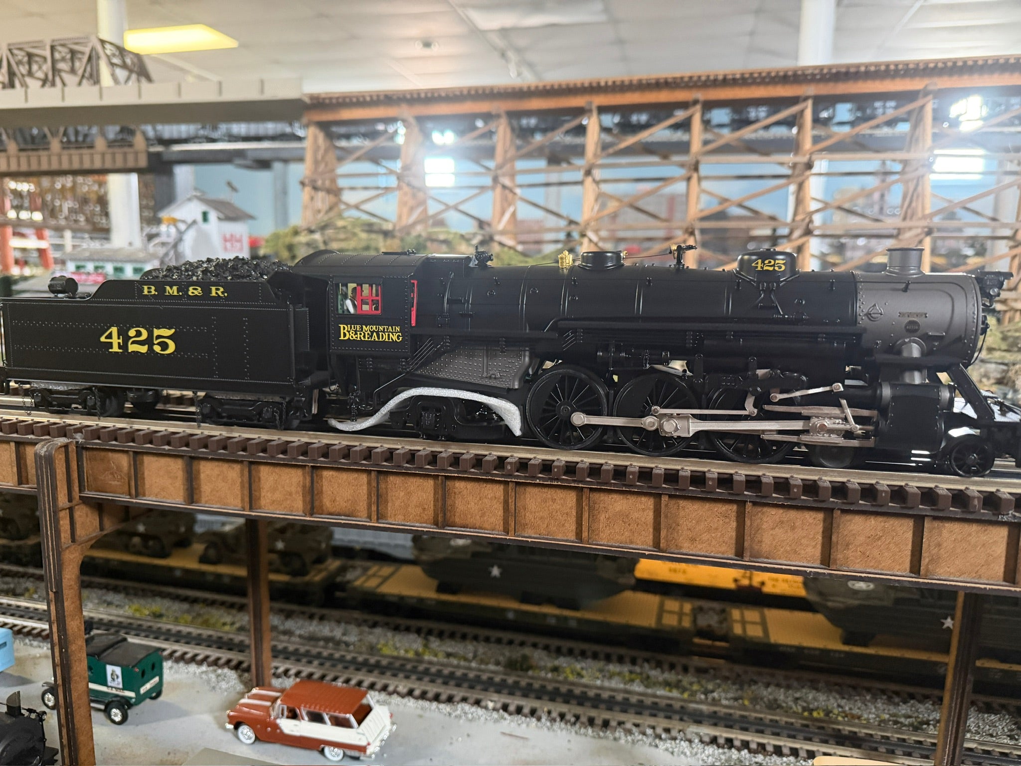 MTH 20-3982-1 - 4-6-2 USRA Heavy Pacific Steam Engine "Reading Blue Mountain & Northern" #425 w/ PS3 - Custom Run for MrMuffin'sTrains