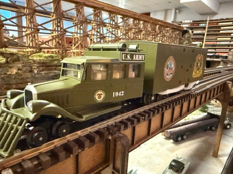 MTH 30-21315-1 - Galloping Goose Diesel "U.S. Army" #1942 w/ PS3 - Custom Run for MrMuffin'sTrains