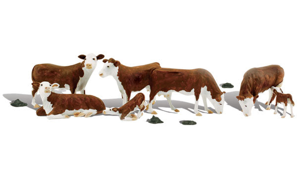 Woodland Scenics HO A1843 - Hereford Cows