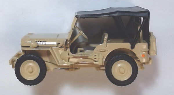 MTH - Willy's Jeep (Tan w/ Black Top) - 1/48 Scale