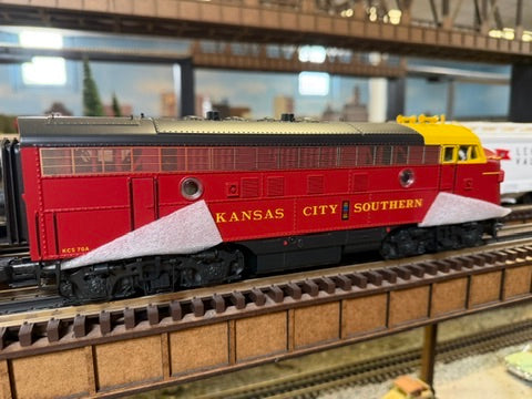 MTH 20-21997-1 - F-7 A Unit Diesel Engine "Kansas City Southern" #75 w/ PS3