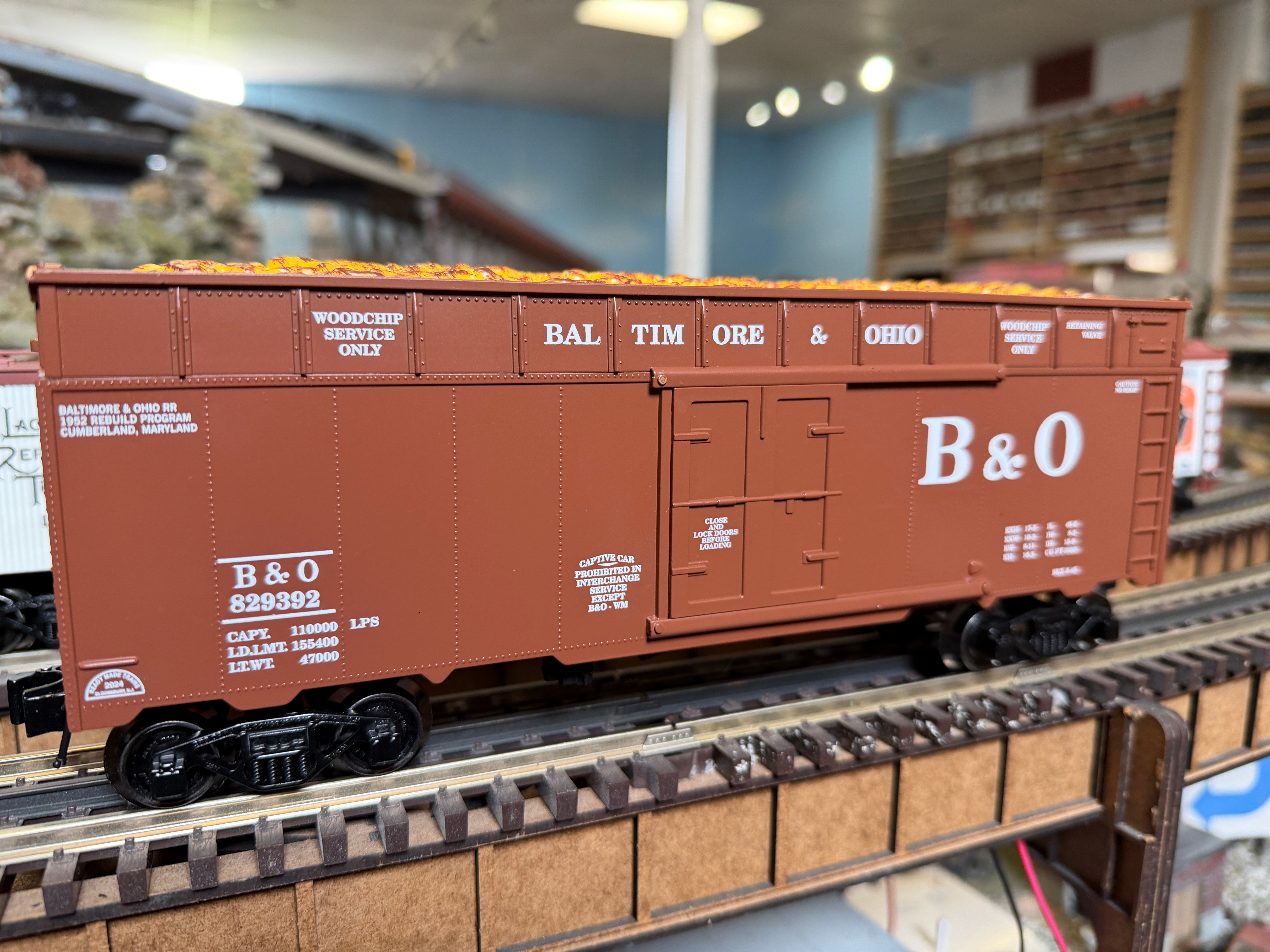 Ready Made Trains RMT-86423 - 40' Woodchip Car "Baltimore & Ohio"