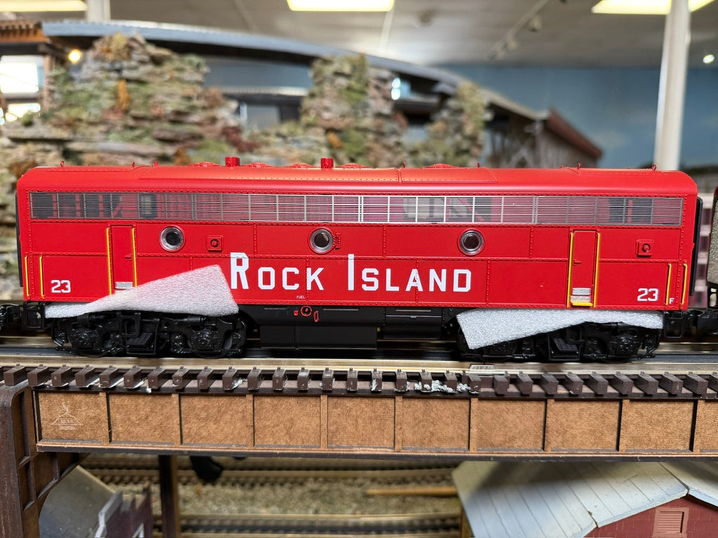 MTH - Premier - F-7 A/B Diesel Engine Set "Rock Island" #121/#23 w/ PS3 Set #2 - Custom Run for MrMuffin'sTrains - MrMuffin'sTrains