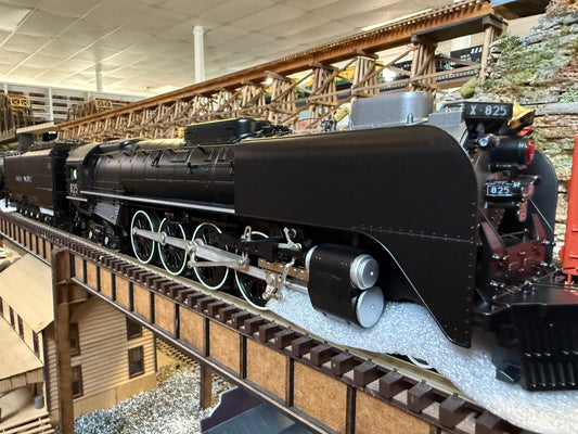 MTH 20-3957-1 - Premier - FEF 4-8-4 Northern Steam Engine "Union Pacific" #825 w/ PS3 (Black) - MrMuffin'sTrains