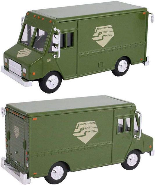 American Heritage Models 48005 - Delivery Step Van "International Parcel Service" (Green) - 1/48 Scale