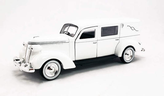American Heritage Models - 1937 Studebaker Hearse (White) - 1/43 Scale