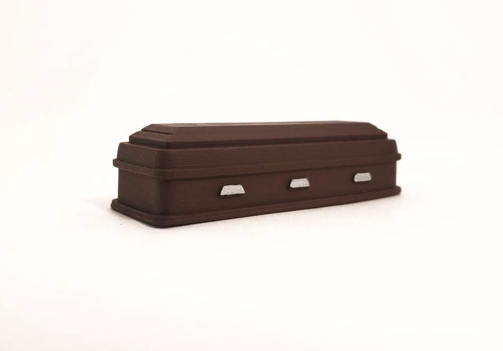 American Heritage Models AHM43-978 - Casket (Brown) - 1/43 Scale