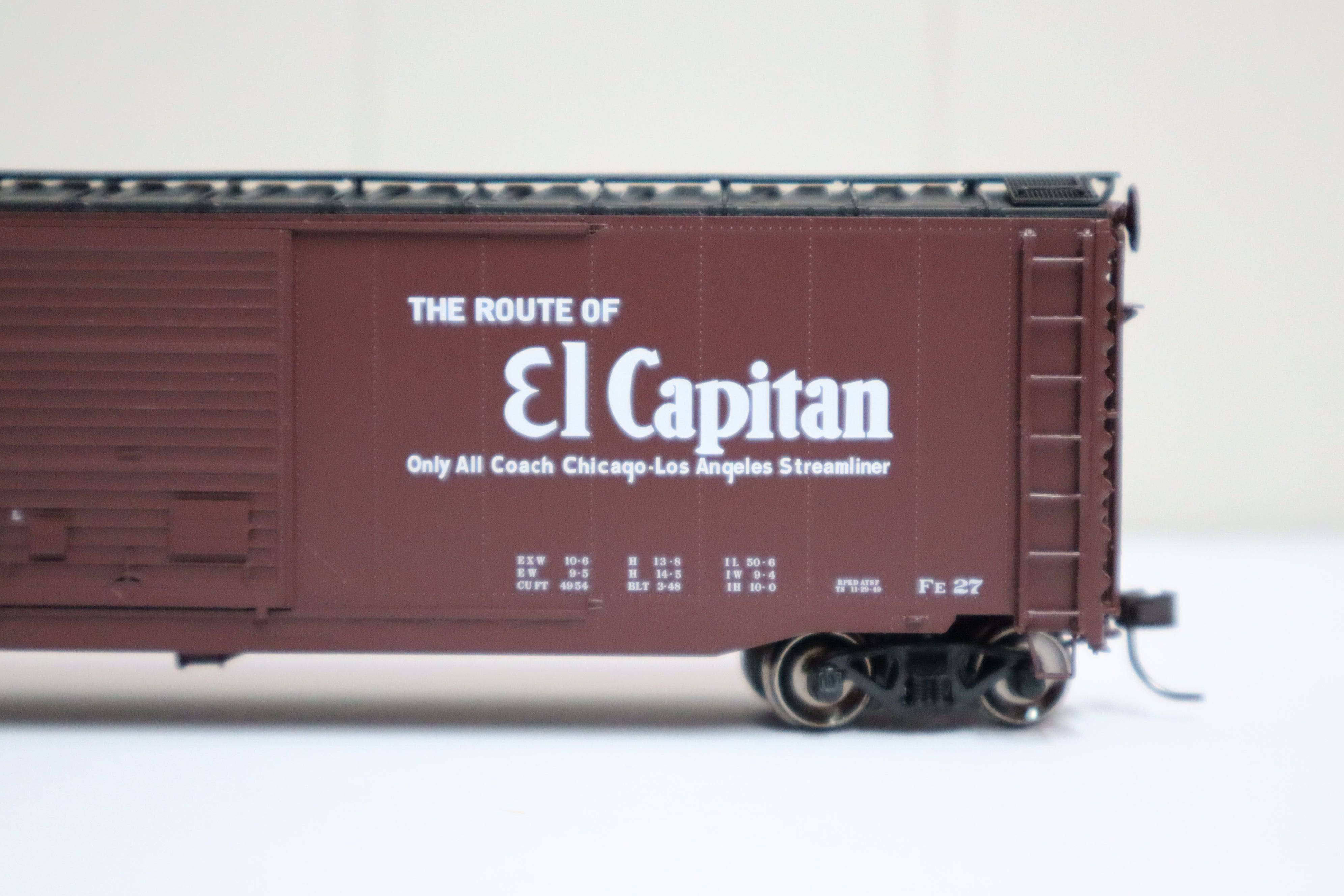 Atlas HO 20006591 - Master - 50' Postwar Double Door Boxcar "Santa Fe" #8734 (El Capitan)