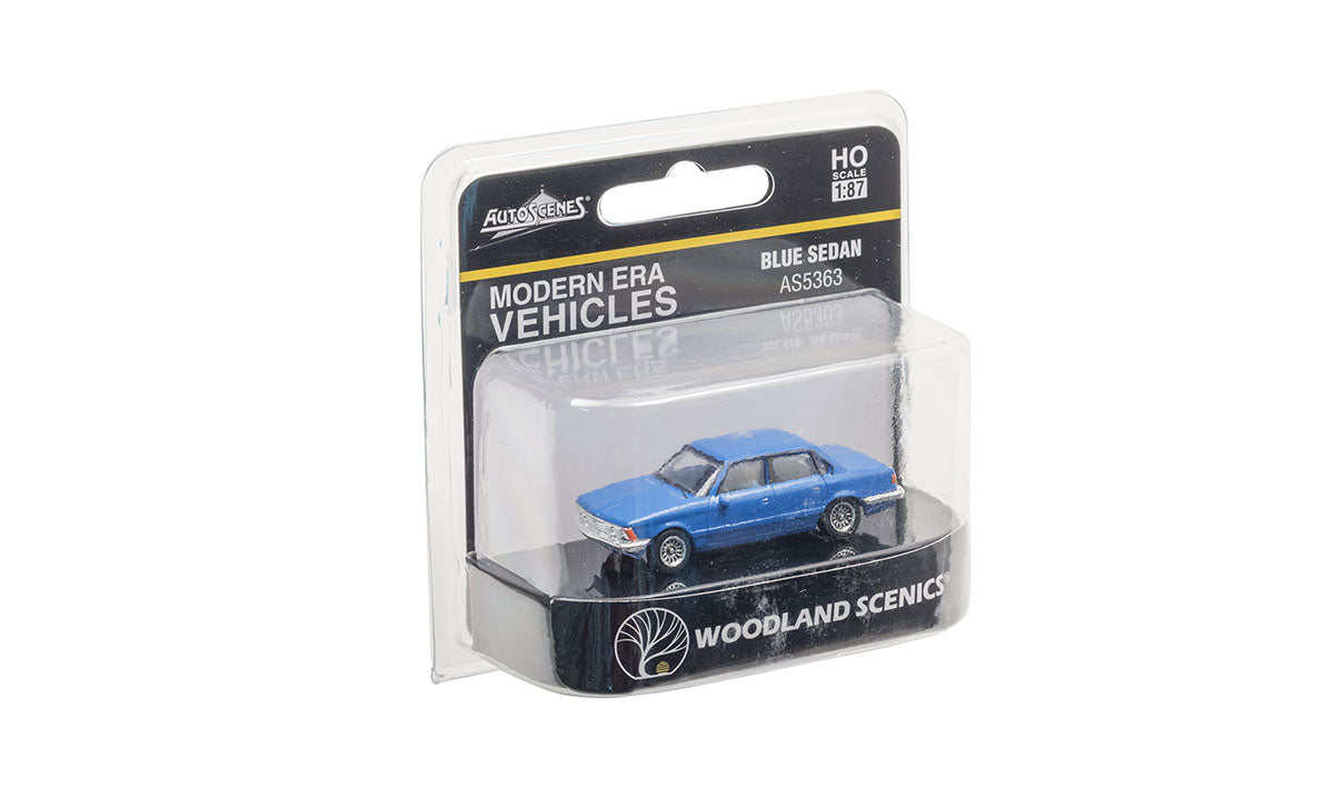 Woodland Scenics HO AS5363 - Blue Sedan