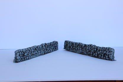 Atherton Scenics 0701 - Civil War - Stone Wall Barricade (2 Pack)
