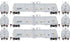 Athearn HO 2402 - 30K Gallon Ethanol Tank Car "CHVX" #295016/295020/295031 (3 Car Set)