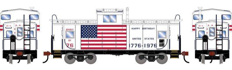 Athearn HO 2437 - Wide-Vision Caboose "MKT" #76 (Bicentennial)