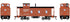 Athearn HO 2595 - 3-Window Wood Caboose "Grand Trunk Western" #77011