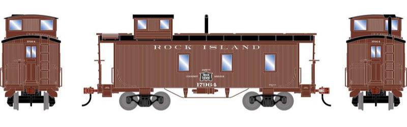 Athearn HO 2598 - 3-Window Wood Caboose "Rock Island" #17964