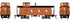 Athearn HO 2601 - 3-Window Wood Caboose "Milwaukee Road" #01523
