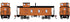 Athearn HO 2602 - 3-Window Wood Caboose "Milwaukee Road" #01524